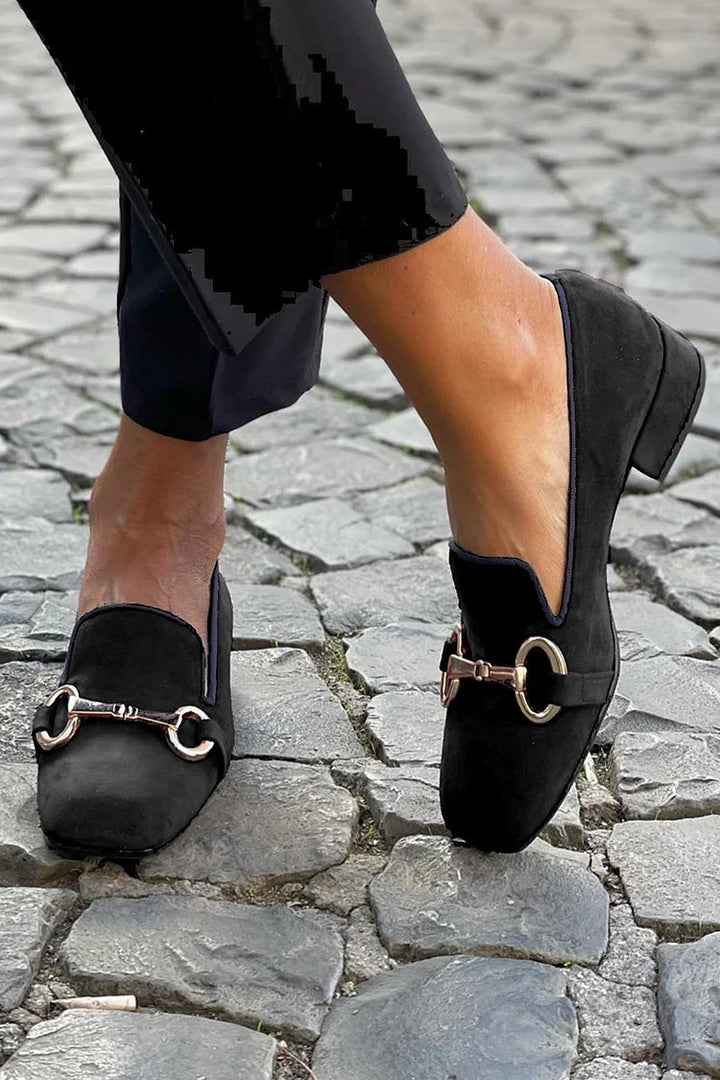Northline Studio | Black Loafers with Golden Bit