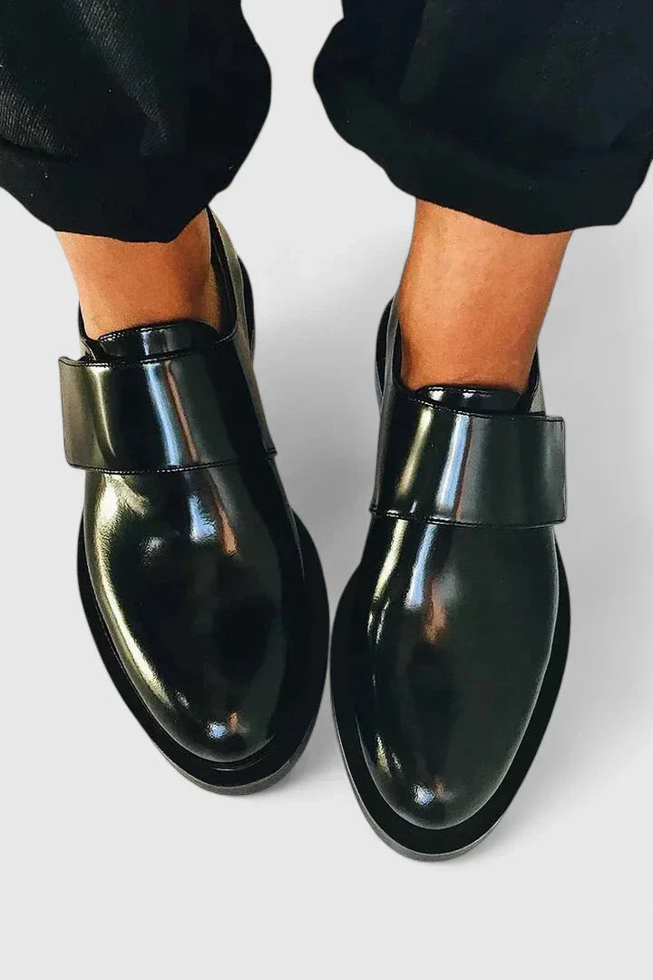 Cheska Modern Polished Strap Shoes - Elena Harper
