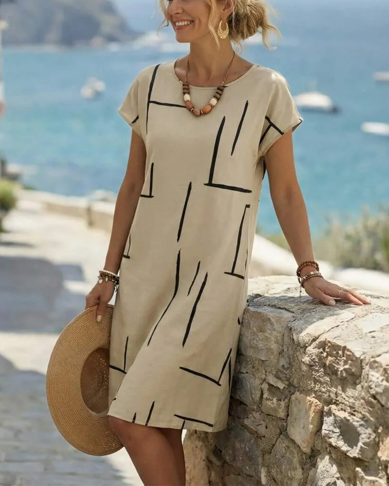 RELAXED FIT VACATION DRESS FOR WOMEN