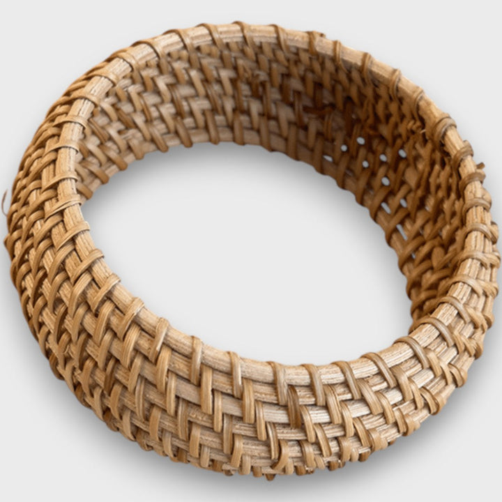 Noelia – Braided Rattan Bracelet