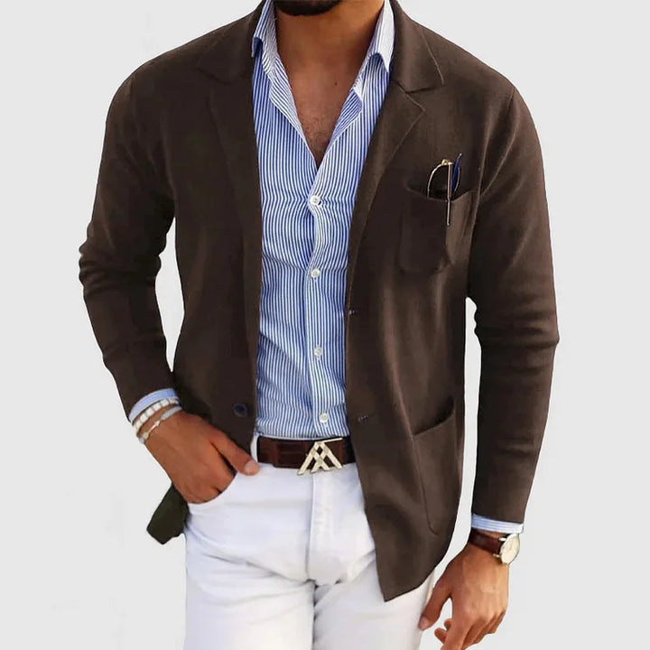 Men's Wrap Jacket with Structured Collar and Tailored Fit | Perfect for Autumn