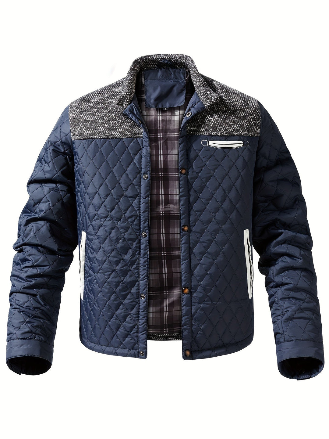 Vincent - Elegant Padded Down Jacket with High Collar