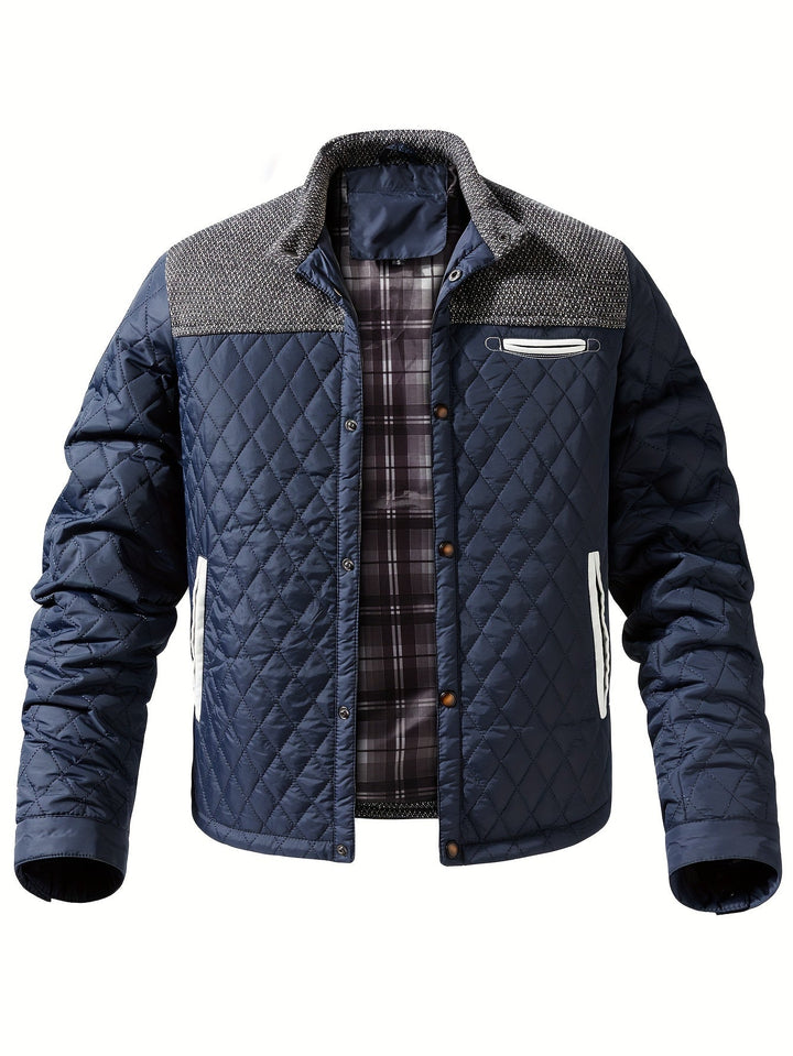 Vincent - Elegant Padded Down Jacket with High Collar