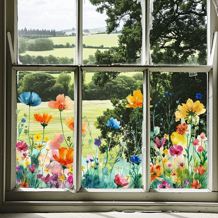 1+1 Free Floral Decal Charming Window Decoration, view 9 - Elena Harper