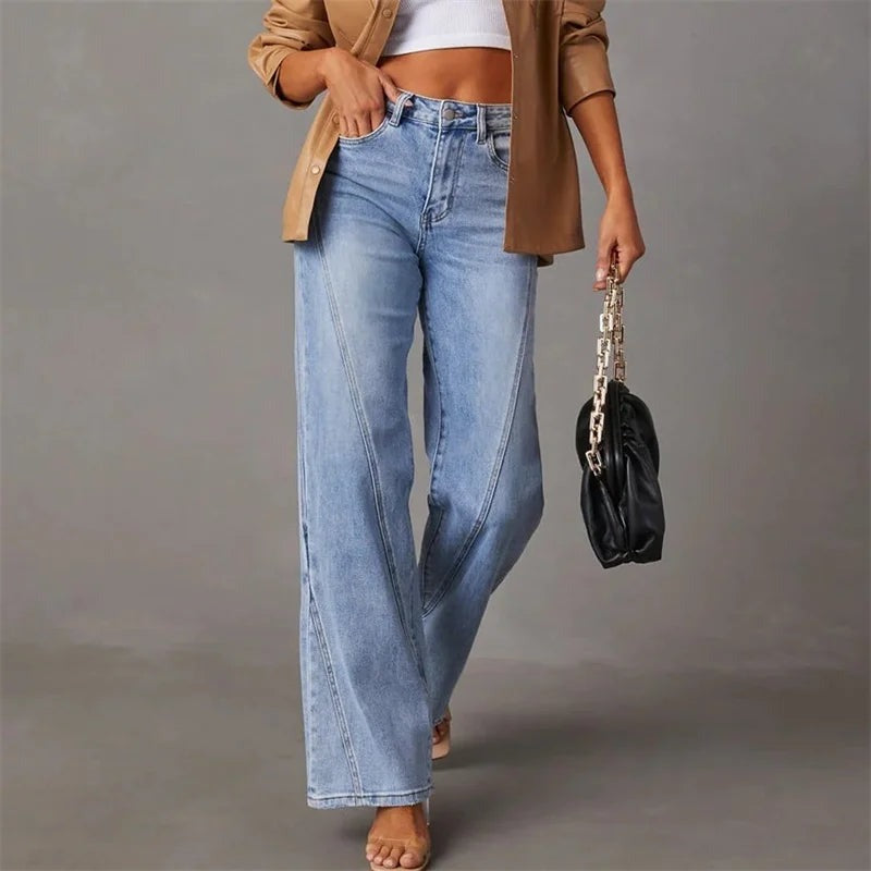 Wide Leg Jeans for Women with High Waist Fit