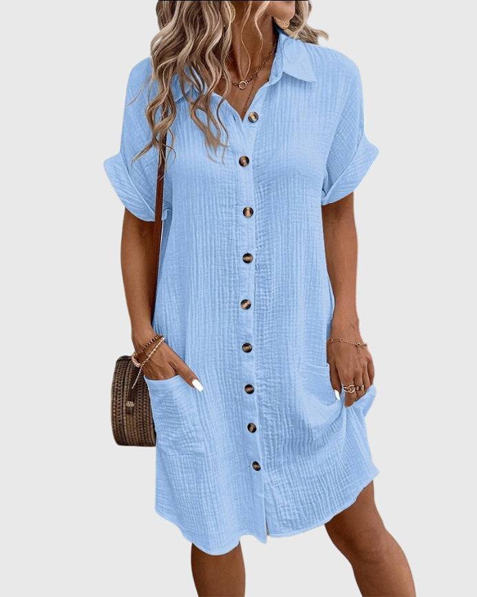 Caroline™ comfortable dress by Emma & Rose Cape Town, featuring a relaxed fit and stylish design in soft fabric.