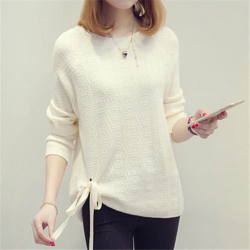 Loose Women's Sweater with Round Neck Plus Size - Comfortable and Versatile