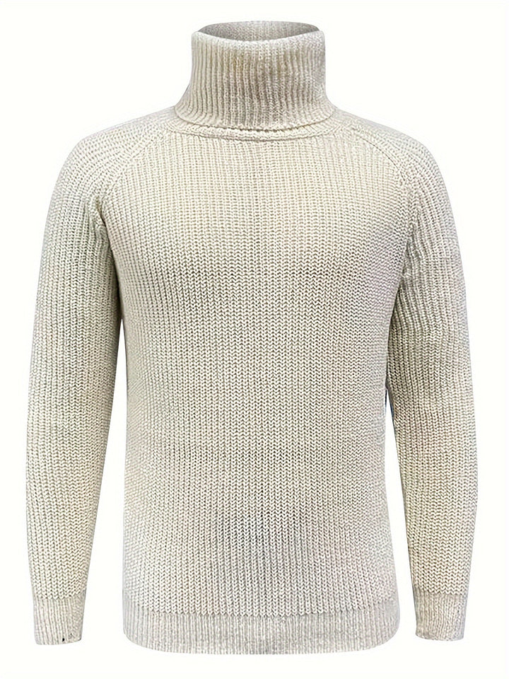 Alexander | Men's Warm Knit Sweater with Turtleneck for Winter