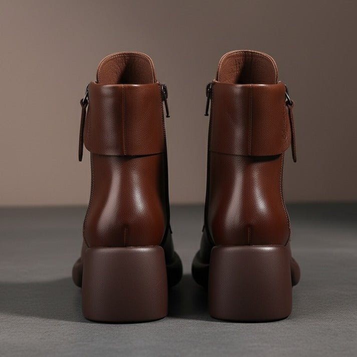 Mila | Vintage-Style Ankle Boots with Fleece Lining