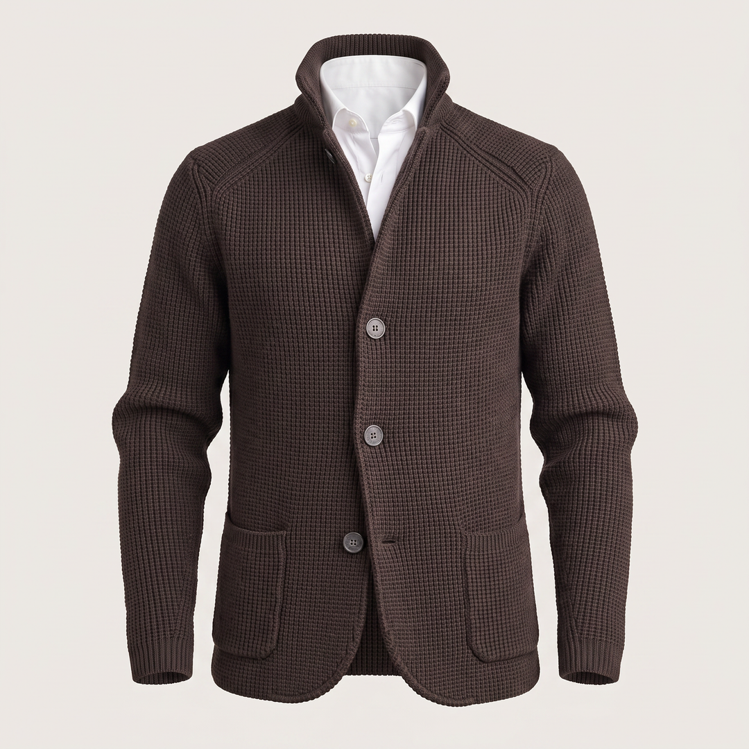 Felix Elegant and Versatile Knit Cardigan for Men, view 4 - Elena Harper