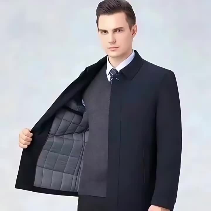 LAURENT MONACO | MEN'S NOTCHED COLLAR ZIP JACKET