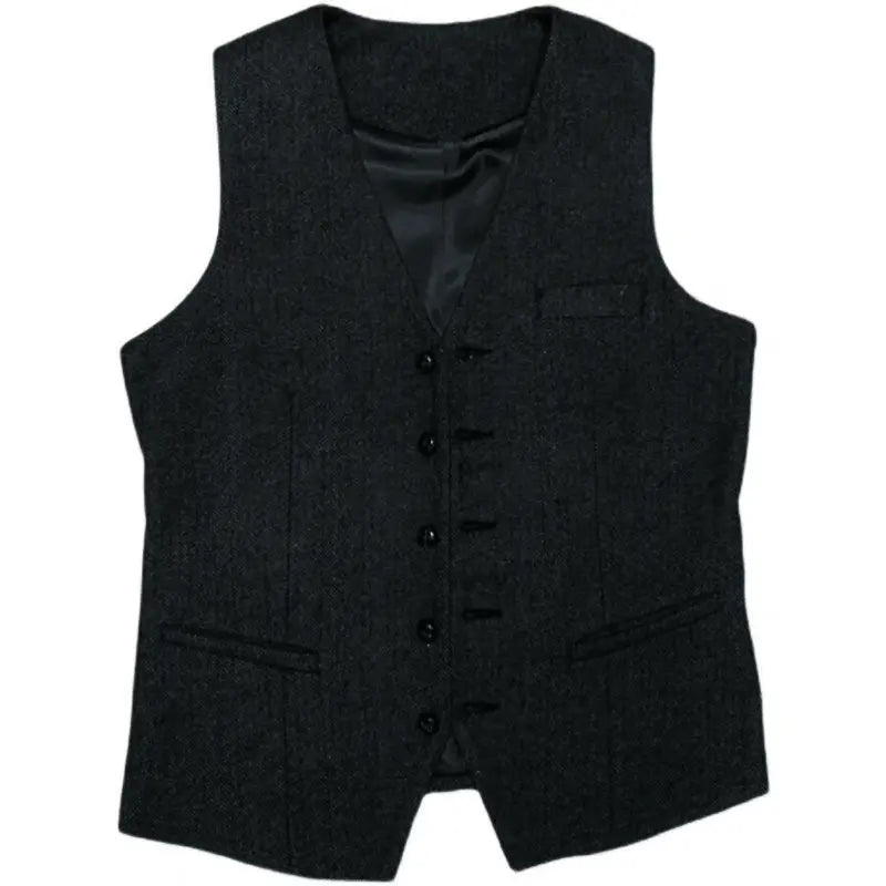 Harrington Oxford Men Wedding Three‑Piece Suit Tweed - Elena Harper