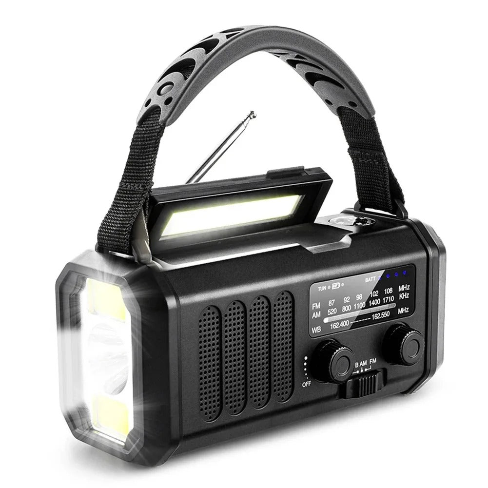Professional Emergency Radio Solar & Crank #1 for Emergencies, view 2 - Elena Harper