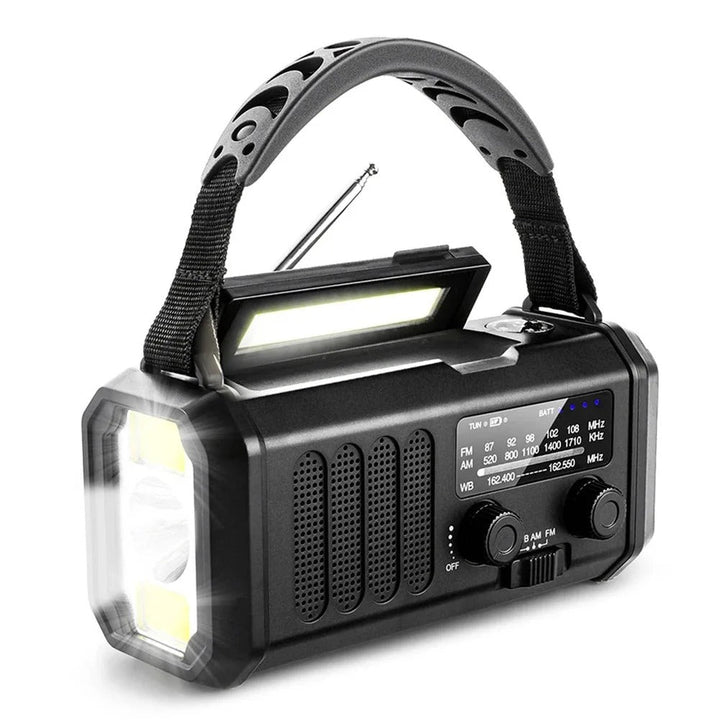 Professional Emergency Radio Solar & Crank #1 for Emergencies, view 2 - Elena Harper