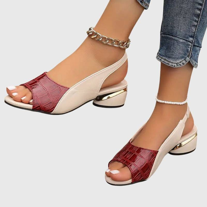 Whitney™ Emma & Rose Cape Town soft luxurious fabric sandals with open toes and flat sole, in a stylish neutral color.