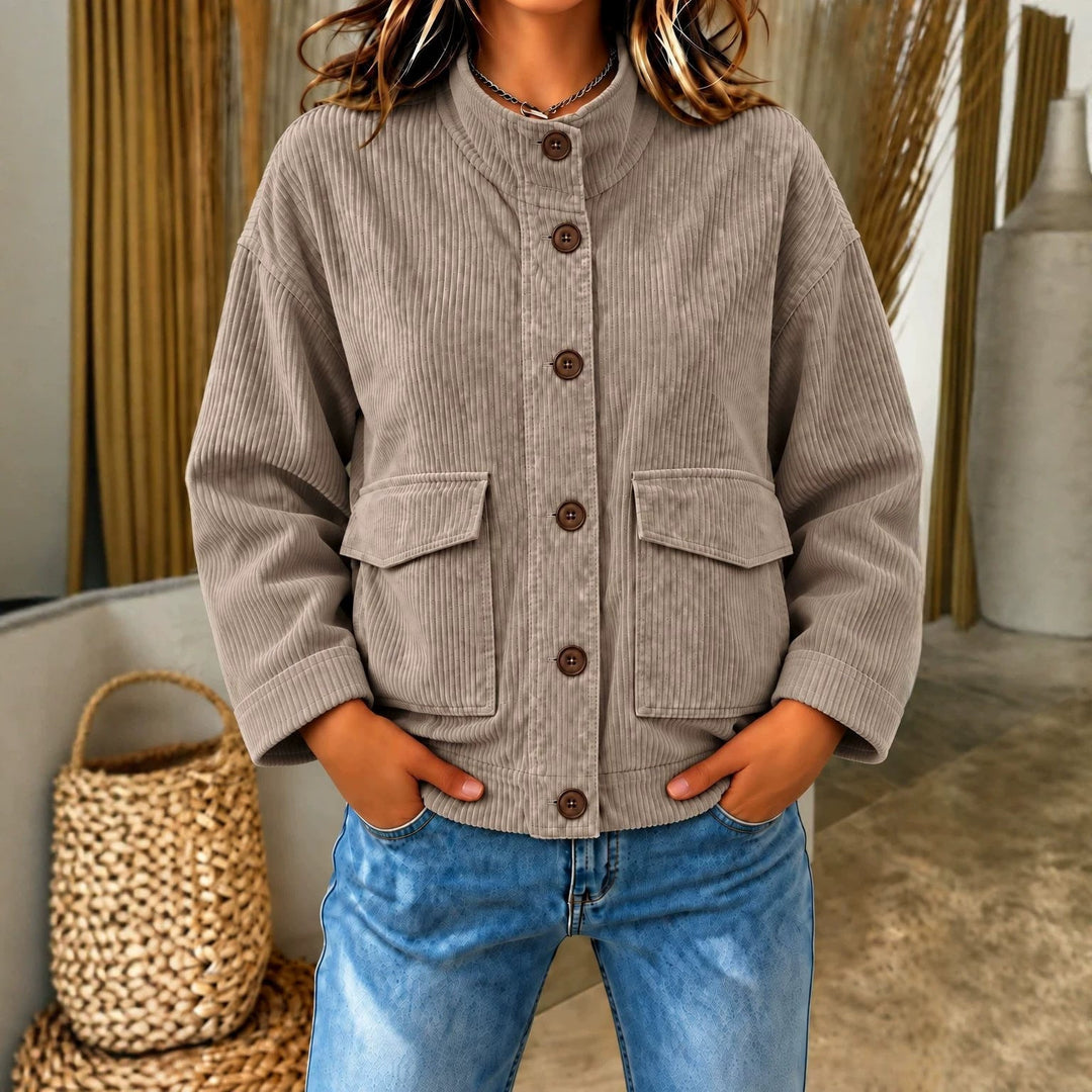 Corduroy shirt for women with pockets - Casual and practical