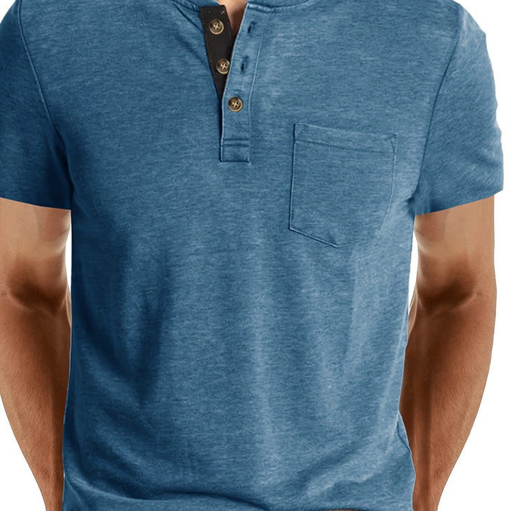LAURENT MONACO | MEN'S HENLEY T-SHIRT