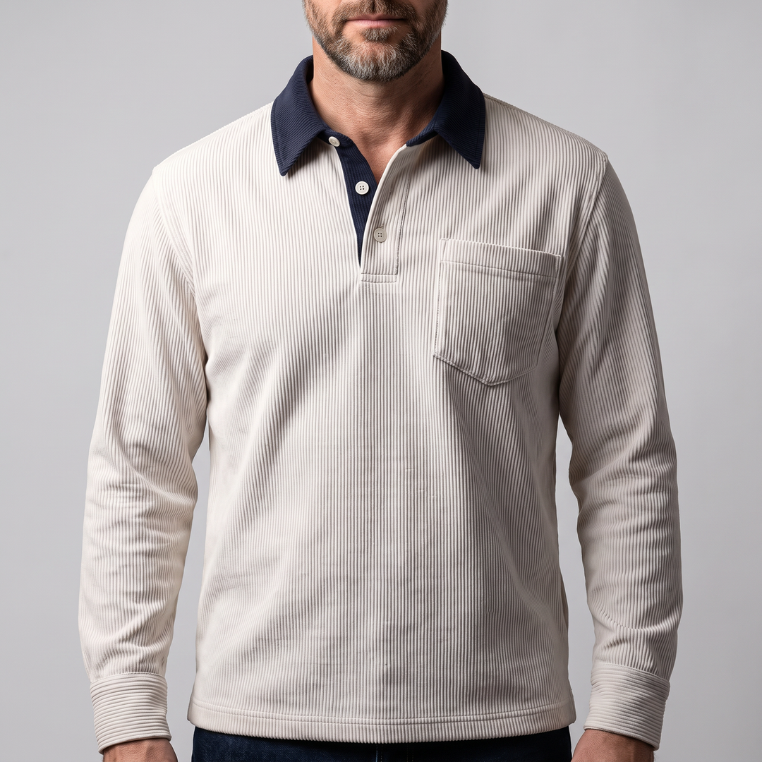 Florian | Elegant Cord Polo Shirt Made of Soft Cotton
