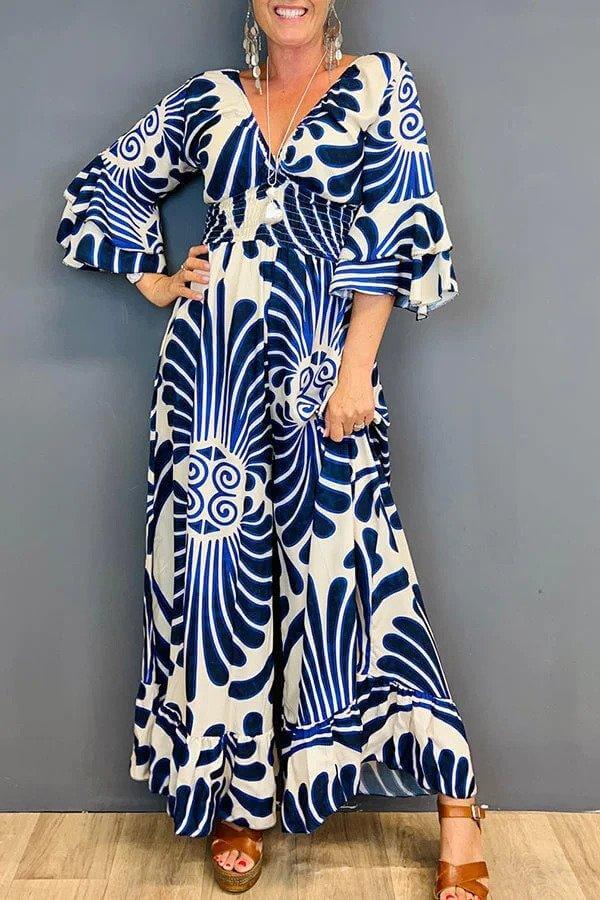 Women's Floral Ruffled Jumpsuit
