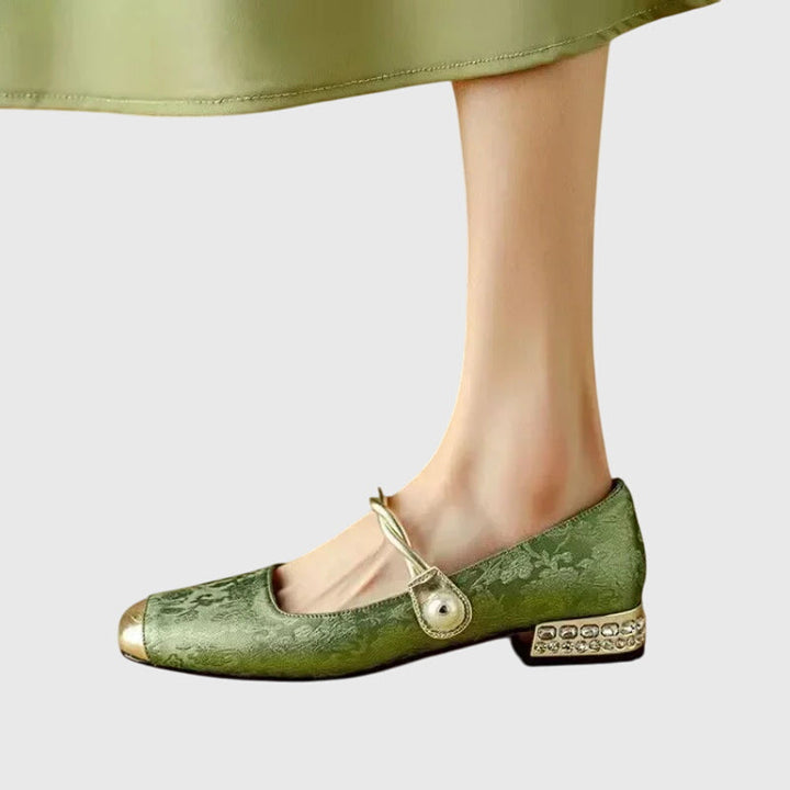 Women's Orthopaedic Low-Heeled Shoes with Mary Jane Strap for All-Day Comfort