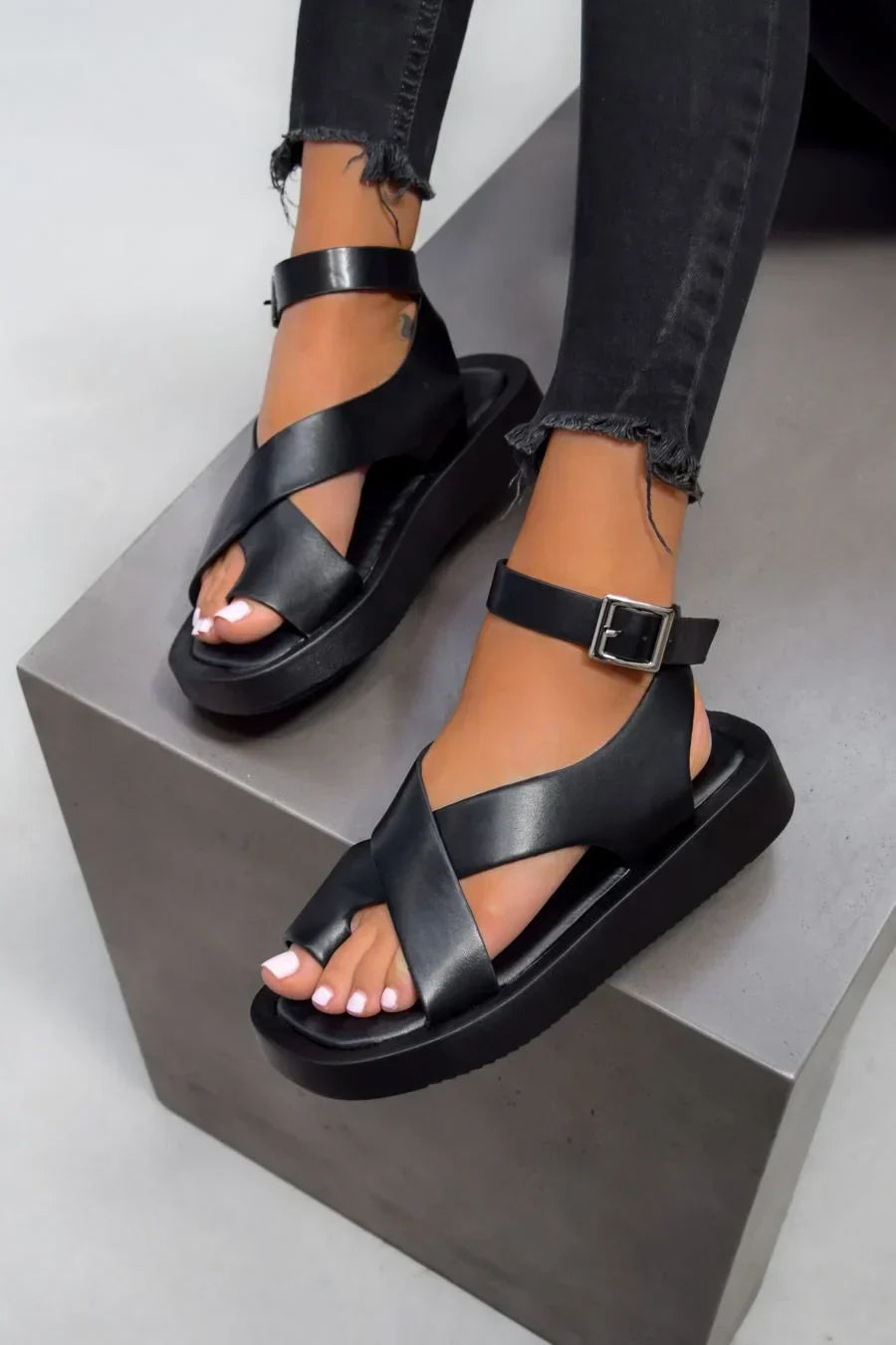 Elegant Premium Thick Sole Gladiator Sandals for Women – Durable Comfortable Supportive Summer Shoes