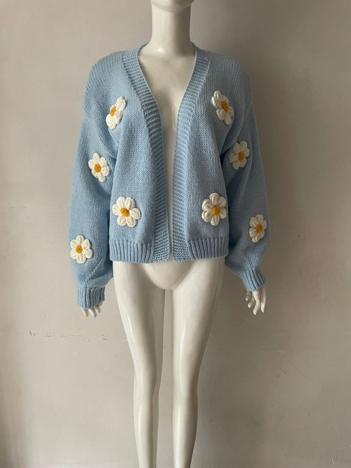 Loose Knit Women's Cardigan Soft and Colorful, view 9 - Elena Harper