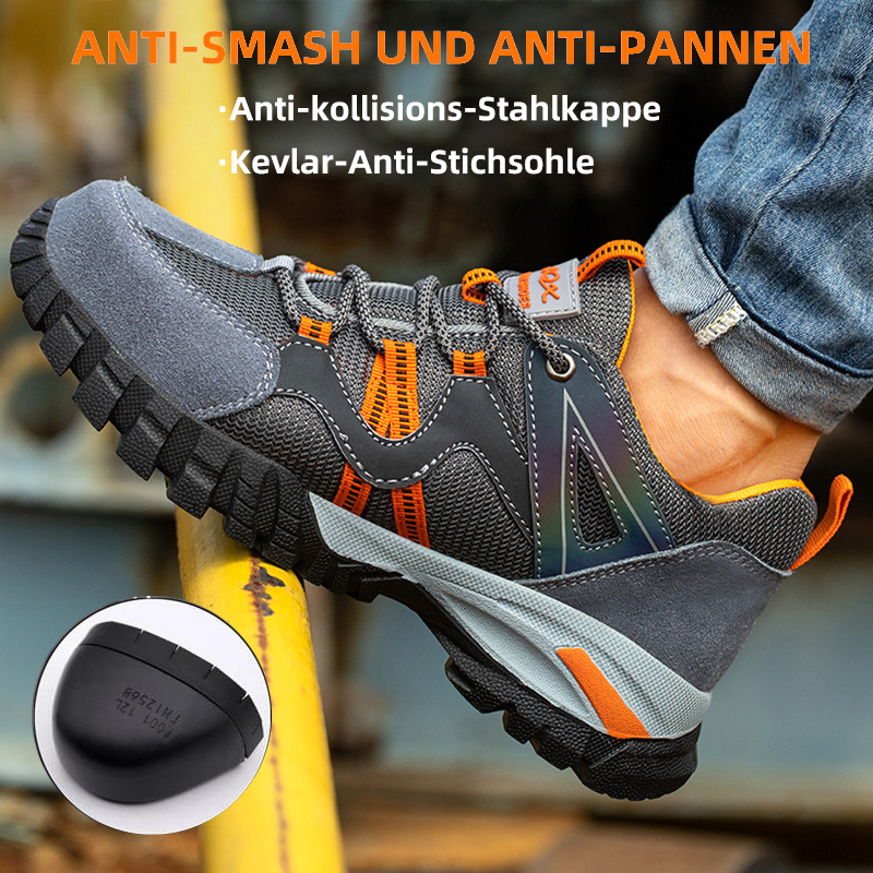 Anti-Smashing, Slip-Resistant, and Reflective Safety Shoes EB