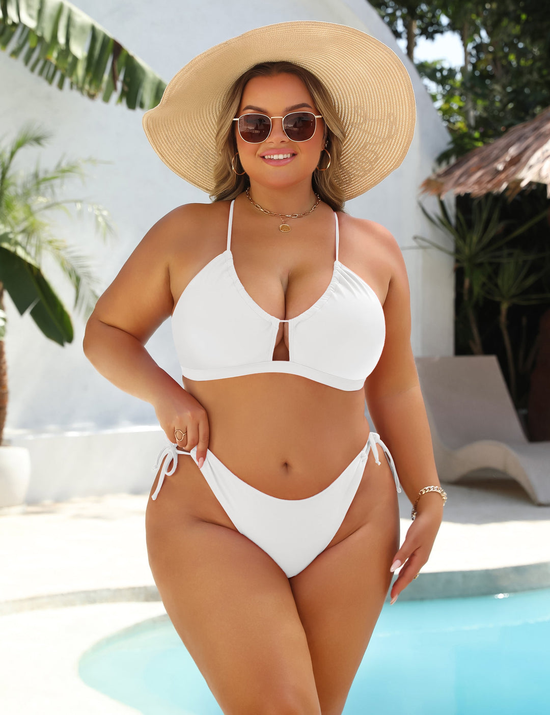 Christmas Elegant Swim Bikini, view 7 - Elena Harper