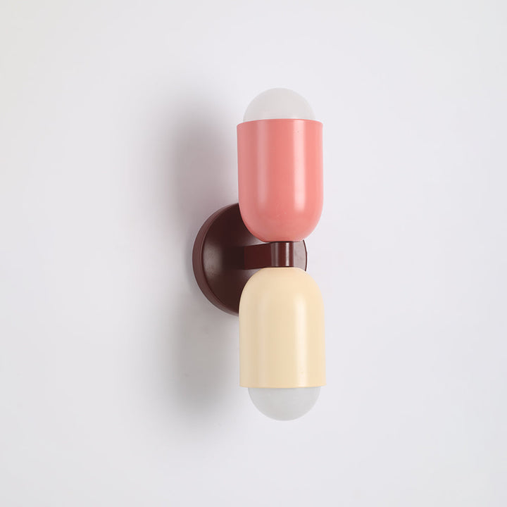 Colorful Double-Headed Wall Sconce – Modern Design