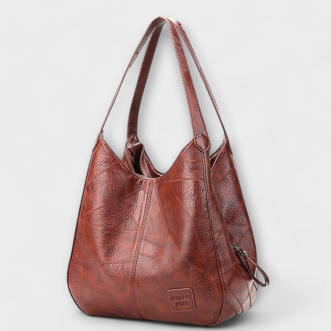 Women's Vintage Leather-Look Bag – Elegant Classic Style for Everyday Use