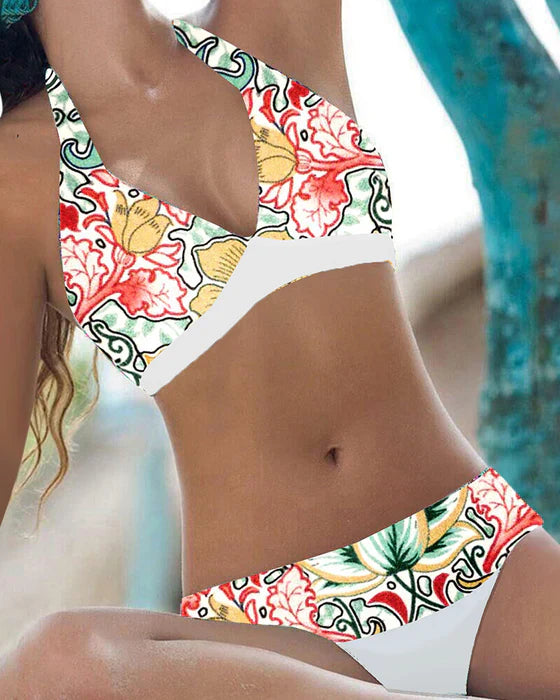 Miyah | Two-Piece Bikini with Floral Print