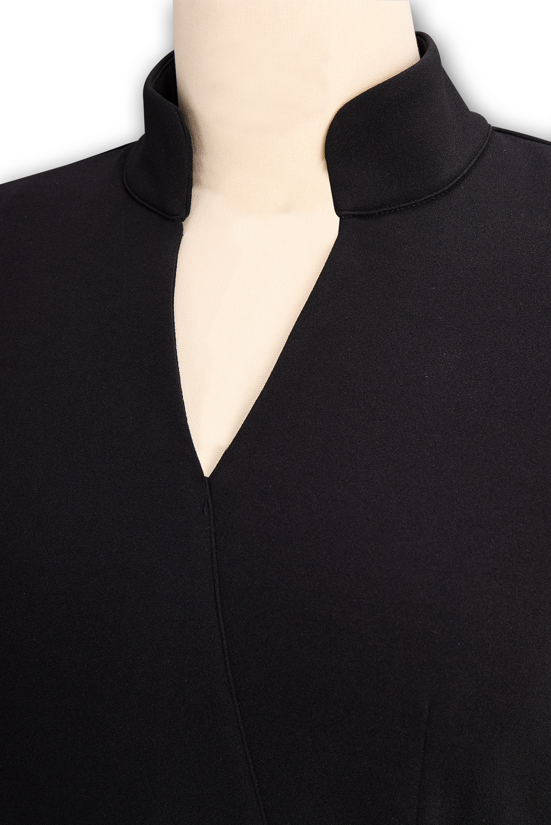 Women's Elegant Mock Wrap Midi Dress with Flattering Belt