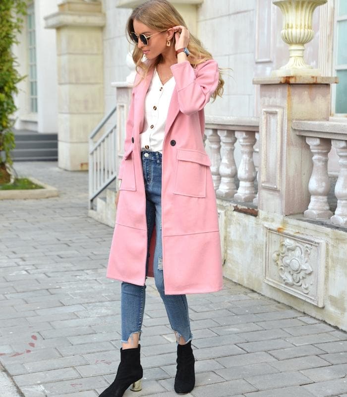 Premium Long Coat for Women – Elegant and Warm