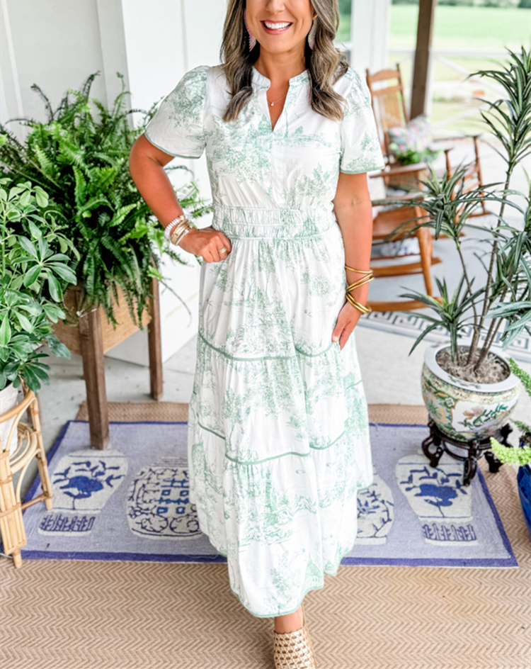Savannah Timeless Elegance Tiered Maxi Dress - Elena Harper