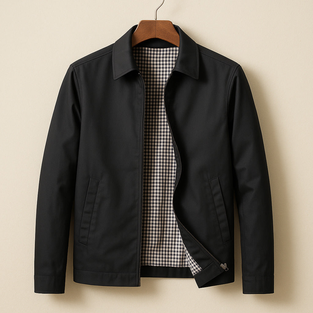 Lightweight Checked Lined Jacket for Men