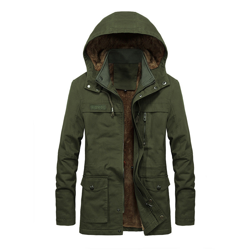 LAURENT MONACO | COTTON HOODED JACKET FOR MEN