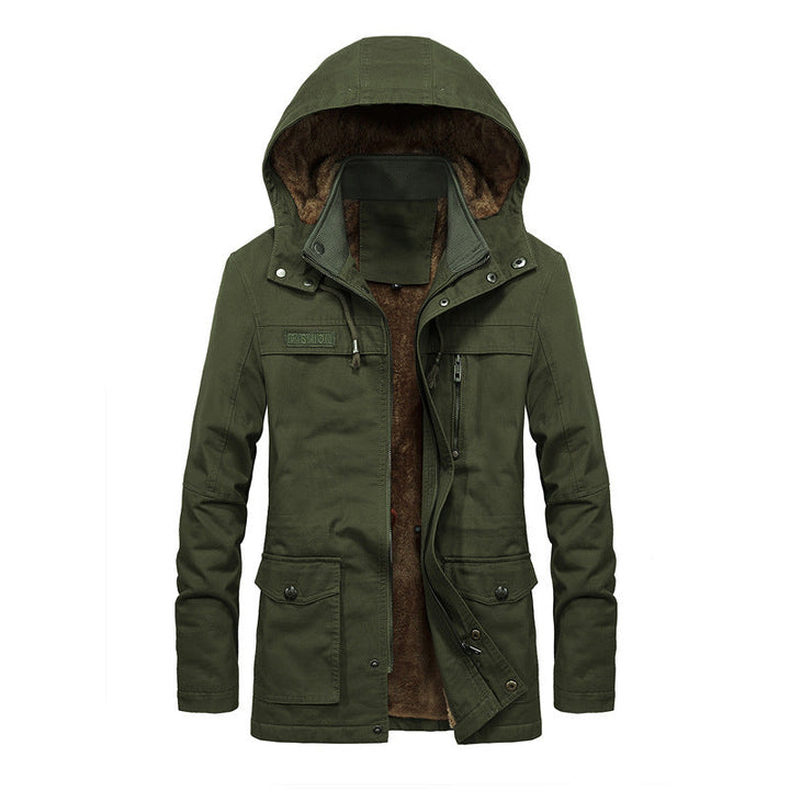 LAURENT MONACO | COTTON HOODED JACKET FOR MEN