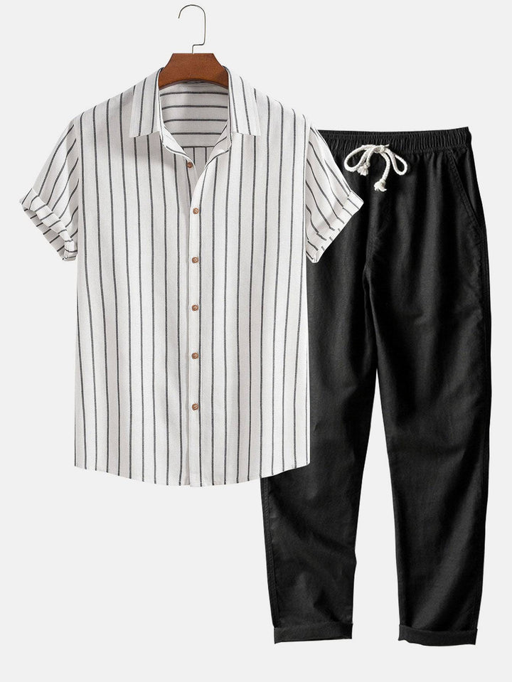 Emma & Rose Manhattan Quinten™ casual two-piece set featuring a stylish top and matching bottoms on a model.