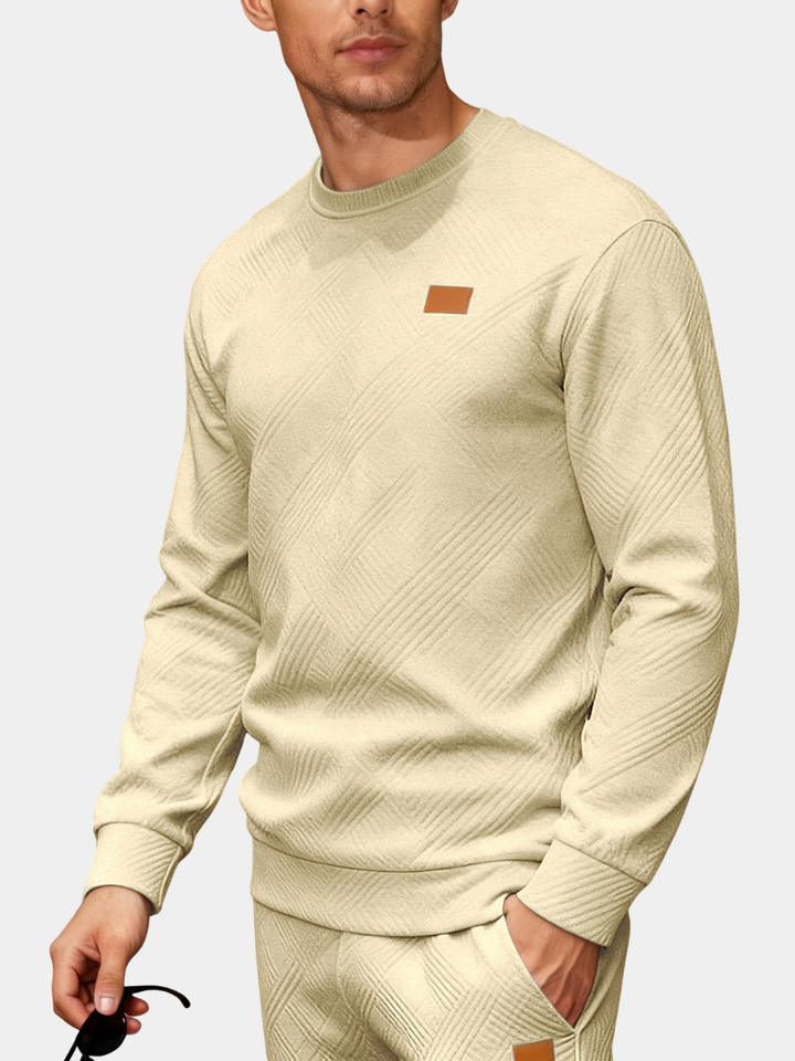 Laurent Monaco Textured Knit Sweater for Men - Elena Harper