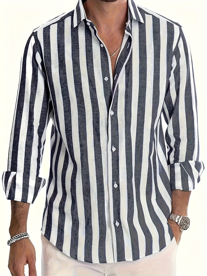LAURENT MONACO | REFINED STRIPED SHIRT FOR MEN