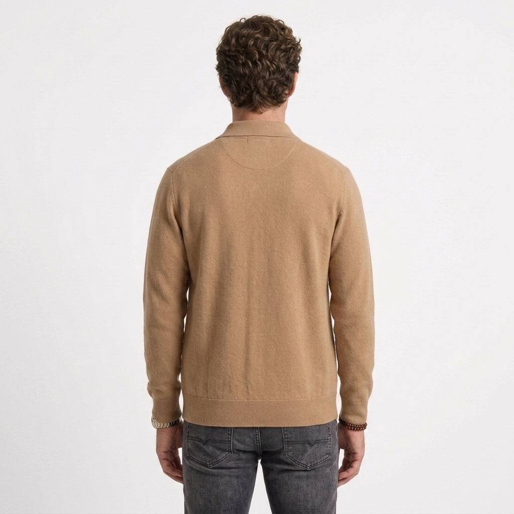 Cashmere High Collar Jacket for Men