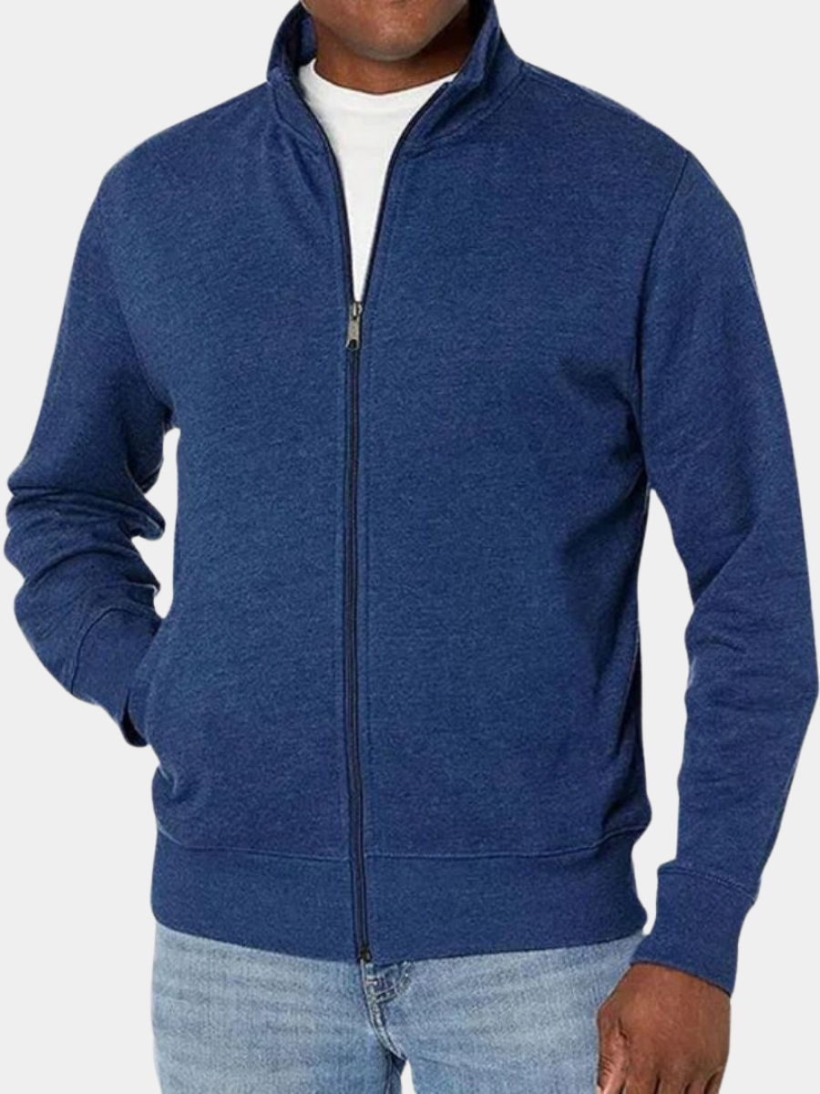 LAURENT MONACO | MEN'S HIGH COLLAR JACKET WITH ZIPPER