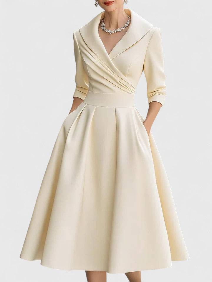 Yan™  |  Elegant Midi Dress