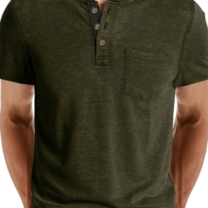 LAURENT MONACO | MEN'S HENLEY T-SHIRT