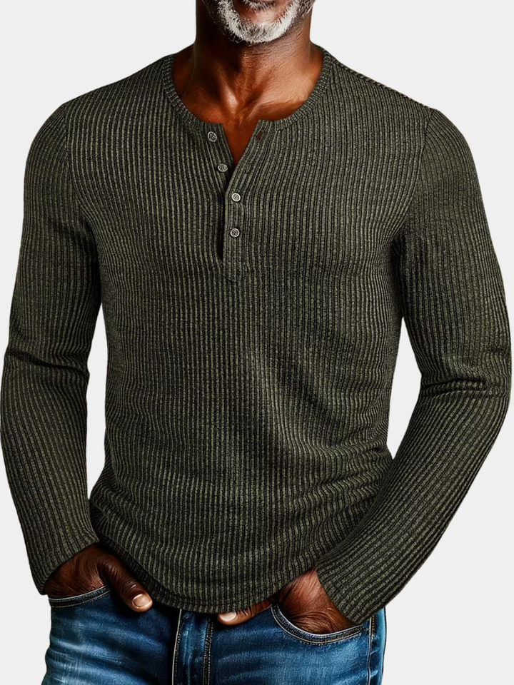 LAURENT MONACO | BUTTONED COLLAR MESH SHIRT FOR MEN