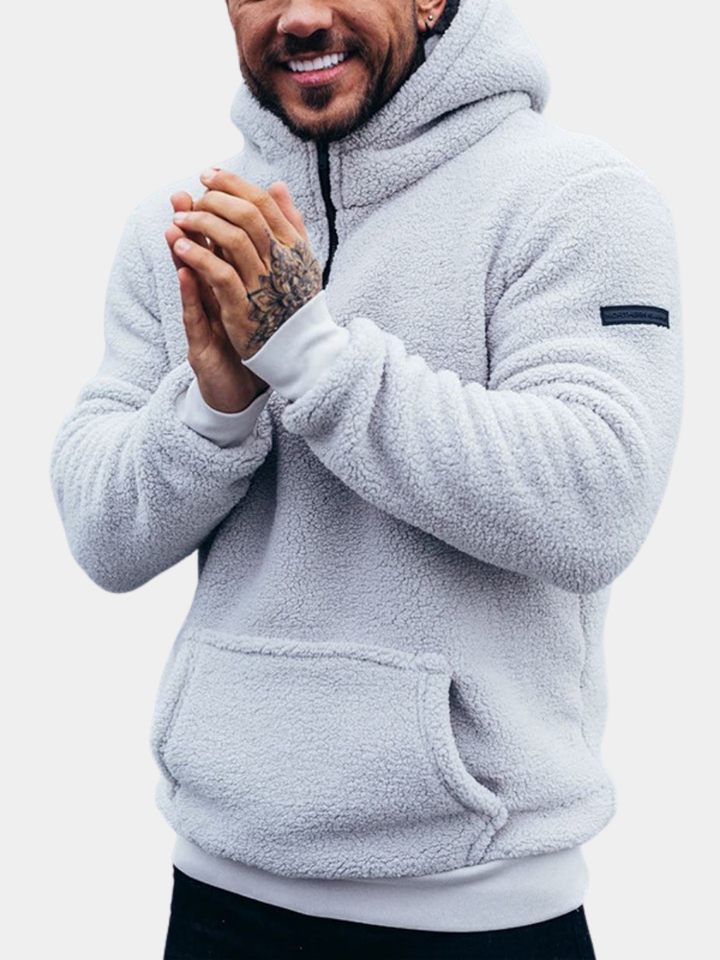 LAURENT MONACO | MEN'S HOODED SWEATSHIRT IN SOFT KNIT