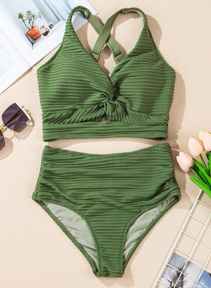 Sabine™ | Tummy Control Ribbed Bikini Set
