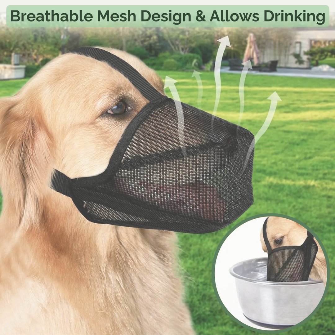 Soft Breathable Dog Muzzle for Comfort & Safety