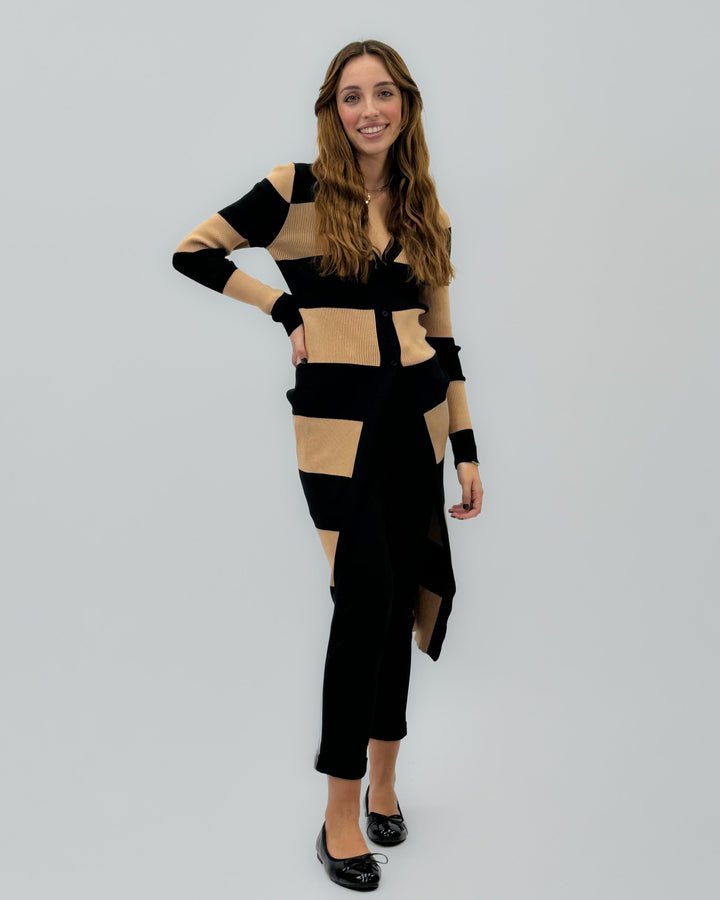 Gretchen™  |  Long Striped Cardigan Versatile