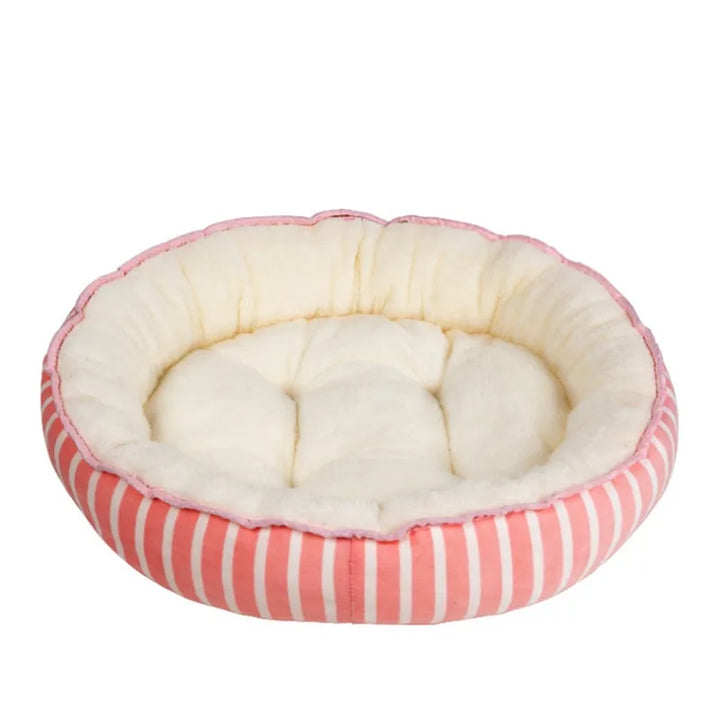 Soft Round Pet Bed for Ultimate Comfort & Relaxation for Dogs & Cats